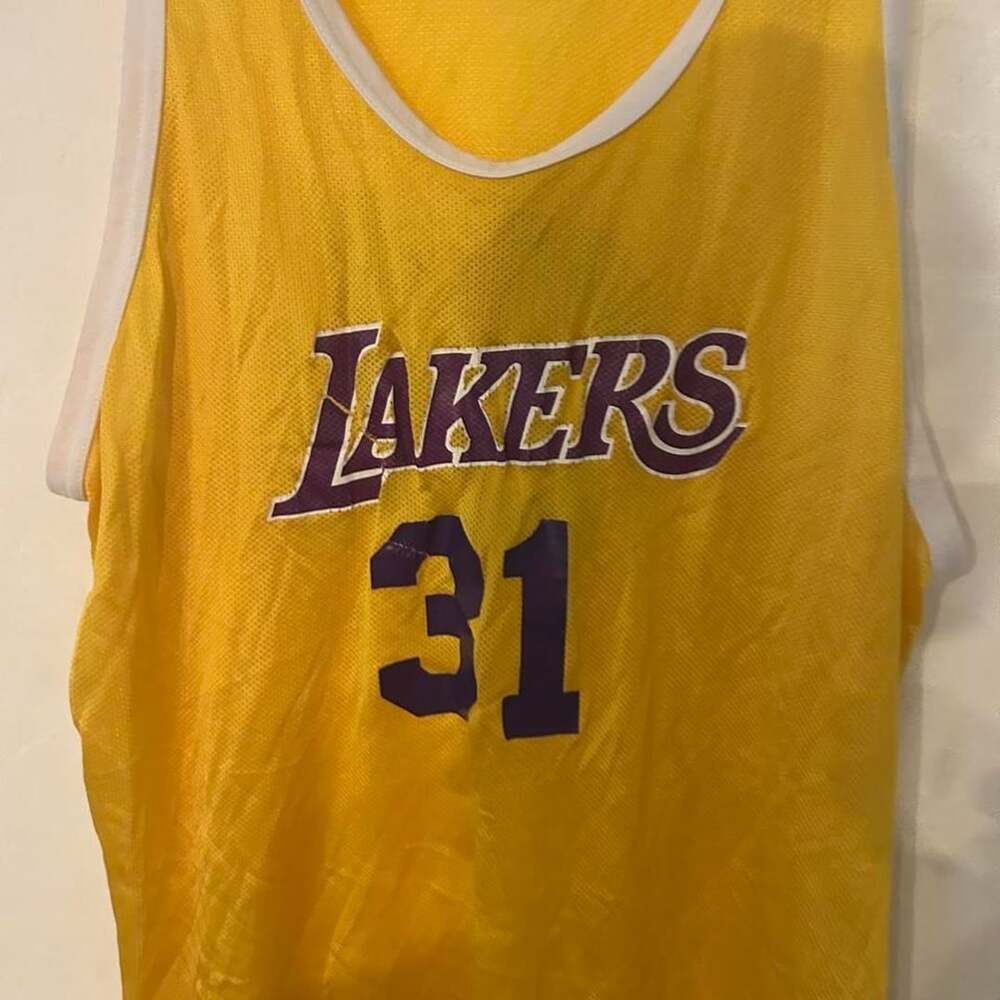 Don Alleson Athletic Los Angeles Lakers #31 Jersey 2X Yellow
